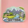 Imanes de Nevera de Madera de Tres Dimensiones de Múltiples Capas de Resina de Guilin, Guangxi, Ciudad Turística, Souvenirs Culturales y Creativos, Fábrica Proveedora al por Mayor