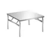 Uma Mesa Dobrável de Aço Inoxidável Essencial para Acampamento e Churrasco, com Alto Valor Estético, Forte Portabilidade e Montagem Rápida