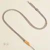 Cordón para Colgante al por Mayor Ágata de Jade Hebilla de Seguridad Cuerda para Colgar en el Cuello Ajustable Tejido con Hilo Dorado Hecho a Mano Cuerda para Collar de Nudo Plano