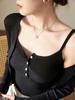 Camisola Popular Transfronteriza con Botones para Mujer, Nuevo Estilo Verano 2026, Color Sólido Moda Ropa Interior Top Básico