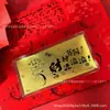 Oro Puro 999 Dinero de la Suerte Billetes de Oro Sobre Rojo Riqueza Instantánea Billetes Conmemorativos de Oro Empresa Comercial Regalos de Año Nuevo