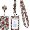 Estampado de leopardo rosa girasol botón de fácil extracción mariposa de dibujos animados aguacate aguacate con estampado cordón para teléfono móvil juego de tarjetas