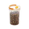 Bote para Té, Frasco Sellado, Recipiente Transparente de Grado Alimenticio para Té de Flores y Dulces, Bote de Plástico de Alta Estética a Prueba de Humedad