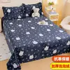 Sábana de Cama de Felpa de Leche Engrosada Pieza Única Invierno Más Terciopelo Manta de Coral de Felpa Franela Dormitorio de Estudiante Juego de Tres Piezas