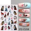 Beleza Total Transfronteiriça Novos Adesivos de Nail Art Ano Novo Ano do Cavalo Cavalo Preto e Branco Cavalo Realista Adesivos de Nail Art de Cavalo