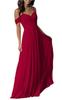 Ebay Vestido de Dama de Honor Europeo y Americano Largo de Gasa Vestido Largo de Hermanas Hombro Delgado Descubierto Mejor Amiga Amazon Vestido de Noche para Dama de Honor