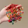Pulsera de Estilo Étnico del Festival del Bote del Dragón con un Toque de Lujo, Pulsera de Hilo Chino de Cinco Colores, Pulsera Artesanal de Nicho Estilo Tíbet al por Mayor