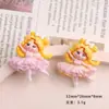 Accesorios de resina para manualidades de dibujos animados, accesorios de niñas bailando, pegamento de crema, pinza para el pelo hecha a mano, accesorios para funda de teléfono móvil, hebilla de zapato, lote