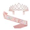 Alça de Ombro para Festa de Aniversário Amazon Menina Aniversariante Etiqueta Alça de Ombro Hot Stamping Transmissão Ao Vivo Popular Conjunto de Coroa
