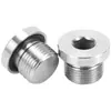 Tapón de Anillo Hexagonal 908Ed de Acero Inoxidable 304/316 con Brida Tapón de Aceite G1/8-G 2 pulgadas