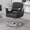Sillón de Barbería Sillón de Peluquería Profesional para Salón de Peluquería Reposabrazos de Acero Inoxidable Elevable Giratorio Sillón de Corte de Pelo Sillón de Peluquería