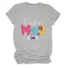 Modo maestro en Amazon eBay sitio independiente moda casual para mujer camiseta de cuello redondo de manga corta camisa base