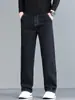 Venta al por mayor de jeans para hombre de nuevo estilo primavera y otoño, marca de alta gama a la moda, pierna ancha holgada, pantalones rectos versátiles de moda para hombre
