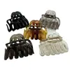 Presilha de Cabelo Fashion Abóbora Garra Retro Grande para Nuca Presilha Shark Grande Tendência Alto Volume High-End para Mulheres