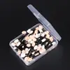 Set de Pinceles Aplicadores de Sombra de Ojos Esponja Doble Cara en Caja de Almacenamiento