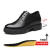 Zapatos de Cuero para Hombre de Primavera y Verano, Transpirables de Cuero Genuino para Hombre, Estilo Británico Formal, Suela Gruesa, Aumentadores de Altura, Estilo Coreano, Versátiles