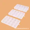 Caja de Almacenamiento de Plástico Transparente Fija de 15 Compartimentos para Cuentas, Arte de Uñas, Herramientas de Ferretería, Joyería, Caja Organizadora de Componentes de Clasificación Multicompartimento