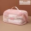 Bolsa de Cosméticos de Malla para Productos Nuevos Transfronterizos de Gran Capacidad de Alta Gama Portátil Multifuncional con Particiones Bolsa de Almacenamiento para Artículos de Aseo de Viaje para Mujeres