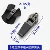 Venta al por mayor No. 3 y No. 5 Cabezales de Resorte de Bloqueo Automático de Nylon, Cabezal de Cremallera Reversible Moldeado por Inyección Negro, Cabezal de Cuero de Rebote Moldeado por Inyección