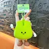 Bolsa para monedas de silicona, Bolsa de almacenamiento de fresas, Colgante para llavero, Estuche para auriculares, Llavero, Accesorio para bolso, Neceser