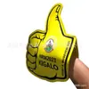 Guantes grandes de porrista para maratón, Palmas de porrista para Copa del Mundo, Palmas de espuma elegantes para animar, Impresión multicolor a doble cara
