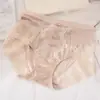 Ropa interior de encaje estilo chino de cintura media-alta para mujer talla grande mm gordita suelta sexy de verano fina de modal shorts de triángulo