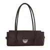 Bolso de Mano Retro de Lujo con Textura de Lichi para Mujer 2026 Nuevo Versátil para el Trabajo Bolso de Hombro Simple Bolso de Axila Bolso de Mano Bolso Baguette