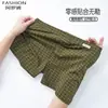 Novas calças xadrez Arrow masculinas para casa tamanho grande shorts largos para gordos boxer solto um atacado