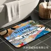 Alfombra de Piso para Baño Estilo Nórdico para Uso en el Hogar, Resistente a Manchas, Fácil de Limpiar, Felpudo Absorbente para Lavabo, Secado Rápido, Alfombra de Puerta Resistente al Desgaste, Transfronterizo