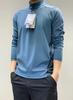 Sudadera Pulóver Casual de Media Cremallera para Hombre, Manga Larga, Cuello Alto, Corte Láser Exterior, Laminada Sin Costuras