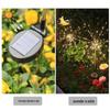 Lâmpada de fumo levou solar estrelado fio de cobre piscando luz ao ar livre impermeável gramado jardim decoração chão plugue lâmpada de fumaça