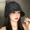 Sombrero de Pescador de Mezclilla Estrella Retro para Mujer, Moda Versátil de Primavera y Verano, Sombrero de Cubo con Protección Solar, Circunferencia de Cabeza Grande