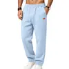 Nuevo Producto Transfronterizo de Amazon 2026: Pantalones Deportivos Casuales Simples de Ajuste Holgado para Hombre con Textura Pesada Estilo Americano para el Día a Día y el Trabajo