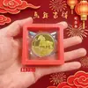 2026 Moneda Conmemorativa Sólida Caballo del Zodiaco Relieve Tridimensional Medalla Conmemorativa Souvenir Cinco Bendiciones Buen Comienzo para Negocios
