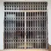 Puerta Deslizante de Acero Inoxidable, Puerta de Hierro con Ventilación, Puerta de Reja, Puerta Deslizante Plegable Antirrobo para Exteriores, Puerta Retráctil de Balcón para Uso Doméstico