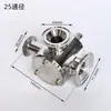 Válvula rotativa tripartida para máquina de envase pneumático, válvula rotativa para máquina de envase de pasta de instalação rápida, válvula, acessórios para máquina de envase de alta limpeza