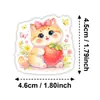 Nuevas pegatinas de acuarela de gatos lindos transfronterizas de 50 piezas, adorables calcomanías de gatitos de dibujos animados para equipaje, cuadernos y agendas