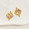 Colgante de Mariposa Gota de Aceite Dorado Arena con Alta Retención de Color Conector de Flor de Ciruelo Doble Colgante Accesorios para Joyería Hecha a Mano DIY