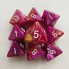 Un juego de 10 piezas de dados de ocho caras de dos colores de múltiples caras para juego de mesa de rol, juego de dados digitales de 8 caras, juego de dados