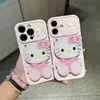 Suporte de Mesa Espelho Gato Bolinhas Adequado para Suporte de Telefone Apple 17 iPhone 16/15 Novo Modelo Design Bonito com Janela Grande