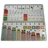 Nueva mini regla transparente, regla de tamaño de palma, regla recta, viene con una tabla de multiplicar para estudiantes de primaria