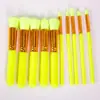 Stock Listo del Fabricante 10 Brochas de Maquillaje Color Caramelo Brochas de Maquillaje de Fibra Herramientas de Belleza Set de Brochas de Maquillaje para Principiantes Venta al por Mayor