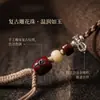 Thangka Original Colgante de Alta Gama Cordón Cuerda de Algodón Frotada a Mano para Hombre y Mujer Retro Versátil Cuerda para Collar Accesorios del Tíbet Cordón