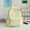 Moda Transfronteriza Estilo Coreano Estudiante Alta Apariencia Bordado de Moño Fresco y Ligero Mochila de Gran Capacidad