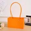 Bolsa de Tote de Flores de Moda y Gama Alta para el Día de la Madre, Bolsa de Arreglo Floral de Papel Kraft Impermeable con Flor de Rosa, Caja de Regalo al por Mayor