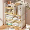 Estante de mesa, mesa multifuncional, prateleira de armazenamento em camadas, estação de trabalho de escritório, organizador de mesa para livros