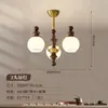 Candelabro vintage de cobre para sala de estar estilo francés, madera maciza, estética de alta gama, inspirado en la dinastía Song, adecuado para comedor, dormitorio y estudio
