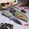 Cuchillo Recto para Exteriores Listo para Envíos Transfronterizos, Cuchillo Táctico Multifuncional, Cuchillo de Supervivencia en la Naturaleza, Cuchillo para Fruta de Camping con Tarjeta de Herramientas