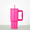 Amazon Taza de Hielo con Mango de Acero Inoxidable 304 Taza de Gran Capacidad con Aislamiento al Vacío Taza Portátil para Coche con Popote