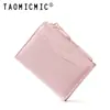 TAOMICMIC Cartera y tarjetero multifuncional simple estilo coreano dos en uno bolso de mano de alta capacidad para niñas con alto atractivo estético